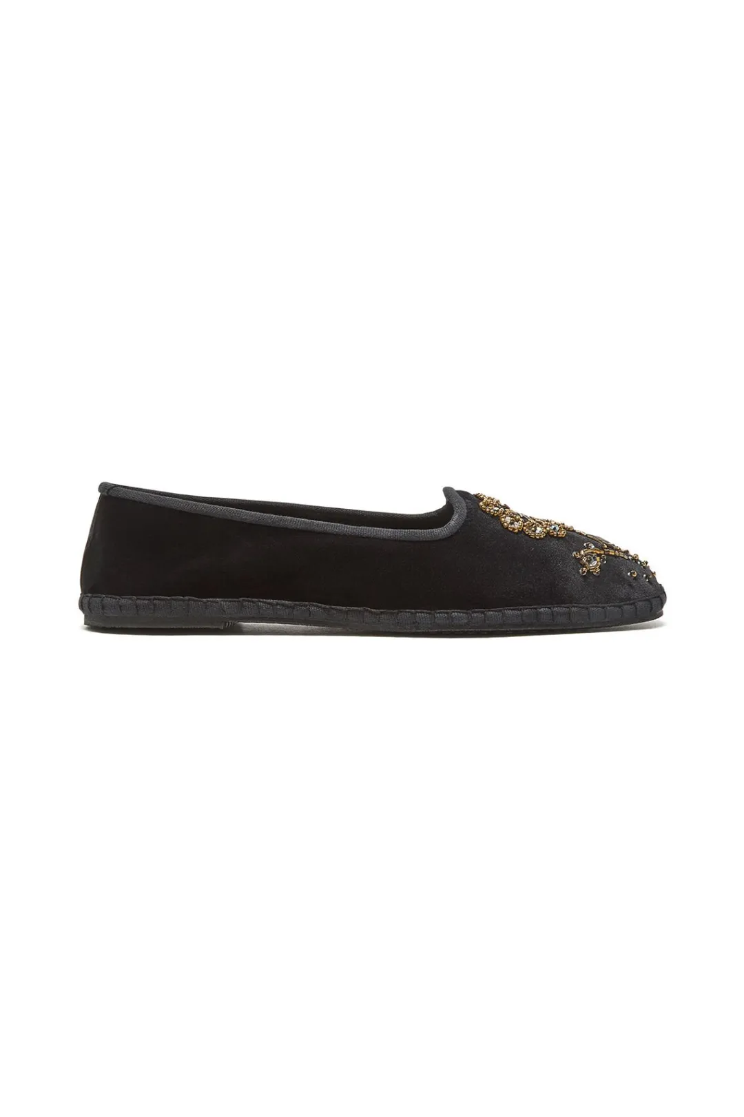 Hot Maliparmi BABOUCHE-BIJOUX THE PRECIOUS VELVET Negro