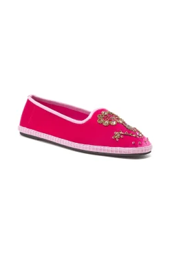 Discount Maliparmi BABOUCHE-BIJOUX THE PRECIOUS VELVET Carmesí