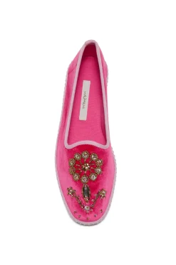 Discount Maliparmi BABOUCHE-BIJOUX THE PRECIOUS VELVET Carmesí