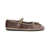Online Maliparmi BAILARINAS VELVET AND ELEMENTS Gris pardo