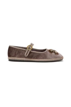 Online Maliparmi BAILARINAS VELVET AND ELEMENTS Gris pardo