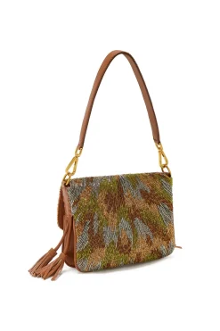 Hot Maliparmi BOLSO MEDIANO DE HOMBRO SUNRISE EMBROIDERY Dorado