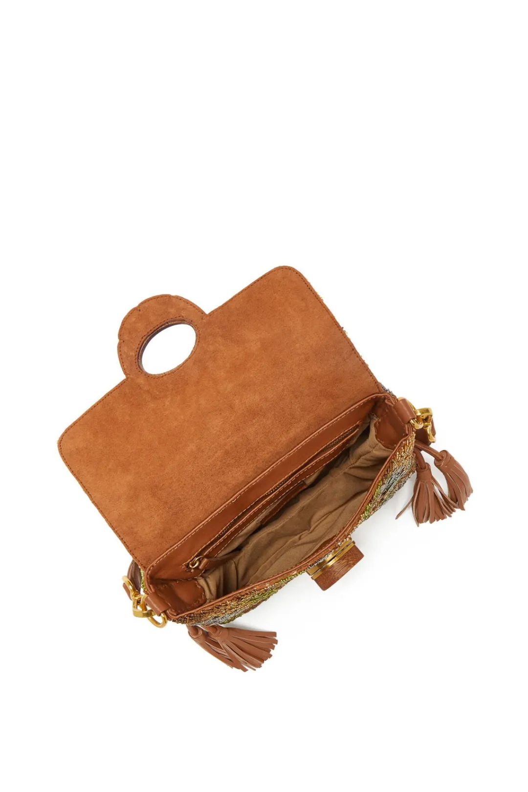 Hot Maliparmi BOLSO MEDIANO DE HOMBRO SUNRISE EMBROIDERY Dorado