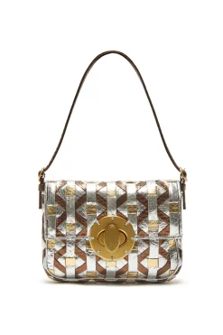 Best Maliparmi BOLSO PEQUEÑO AL HOMBRO EXOTIC WEAVING Dorado