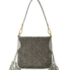Online Maliparmi BOLSO PEQUEÑO AL HOMBRO LUCKY BEADS EMBROIDERY Plateado