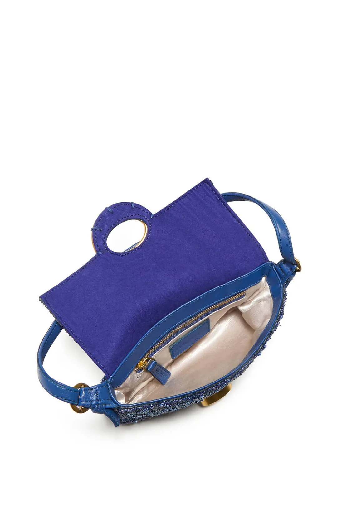 Sale Maliparmi BOLSO PEQUEÑO AL HOMBRO LUCKY BEADS EMBROIDERY Azul marino