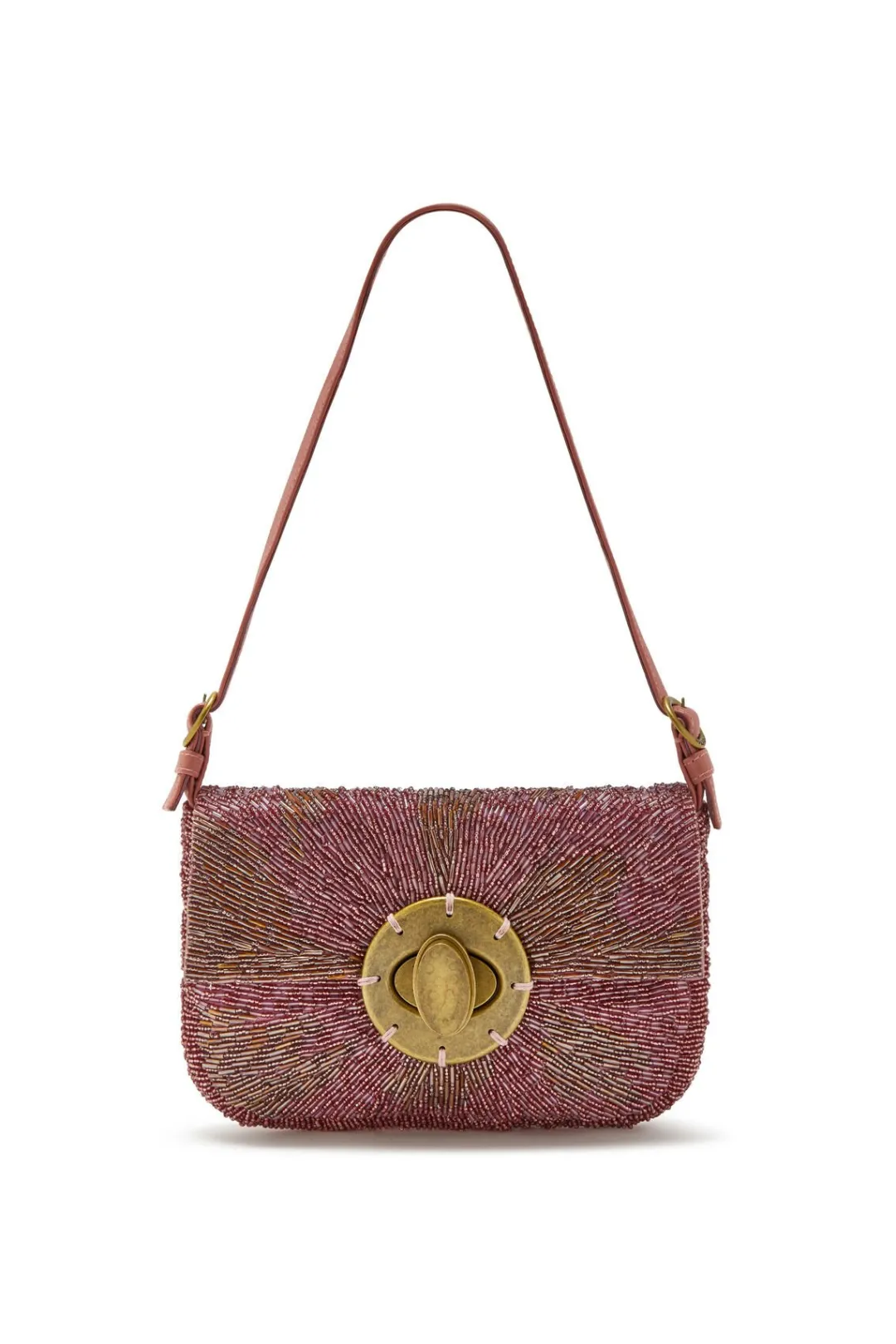 Sale Maliparmi BOLSO PEQUEÑO AL HOMBRO SUNRISE EMBROIDERY Rojo Cedro