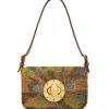 New Maliparmi BOLSO PEQUEÑO AL HOMBRO SUNRISE EMBROIDERY Dorado