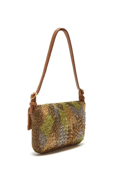 New Maliparmi BOLSO PEQUEÑO AL HOMBRO SUNRISE EMBROIDERY Dorado