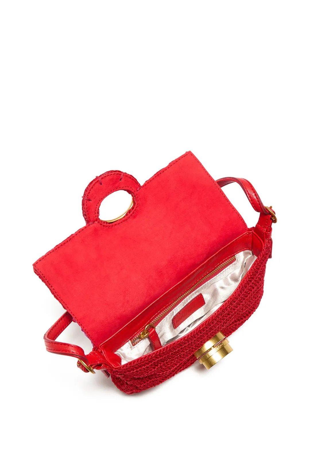 Discount Maliparmi BOLSO PEQUEÑO CROCHET BICOLOR Rojo