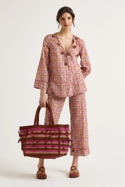 Sale Maliparmi CAFTÁN FLOWER BATIK Rosa