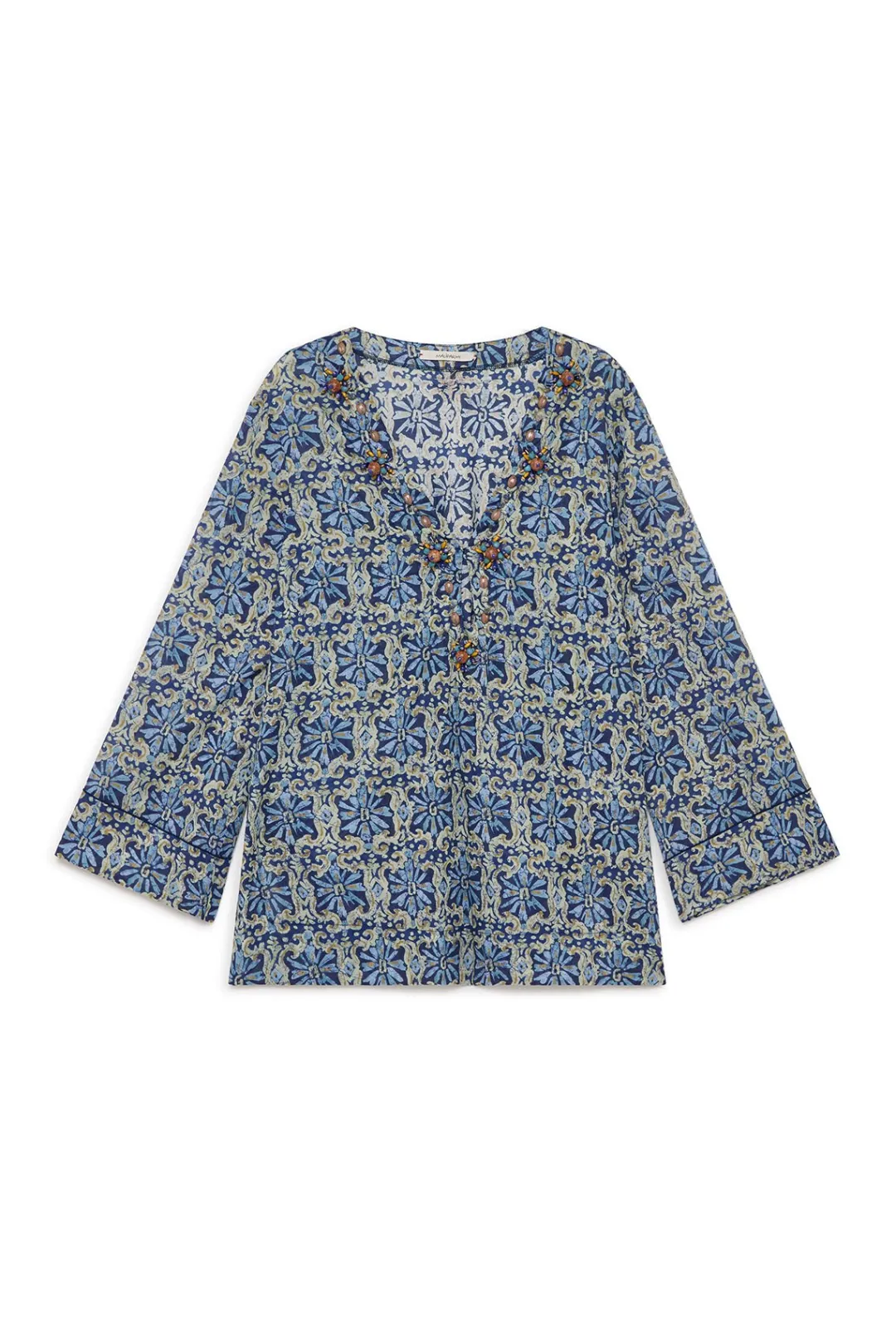 Outlet Maliparmi CAFTÁN FLOWER BATIK Azul