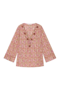 Sale Maliparmi CAFTÁN FLOWER BATIK Rosa
