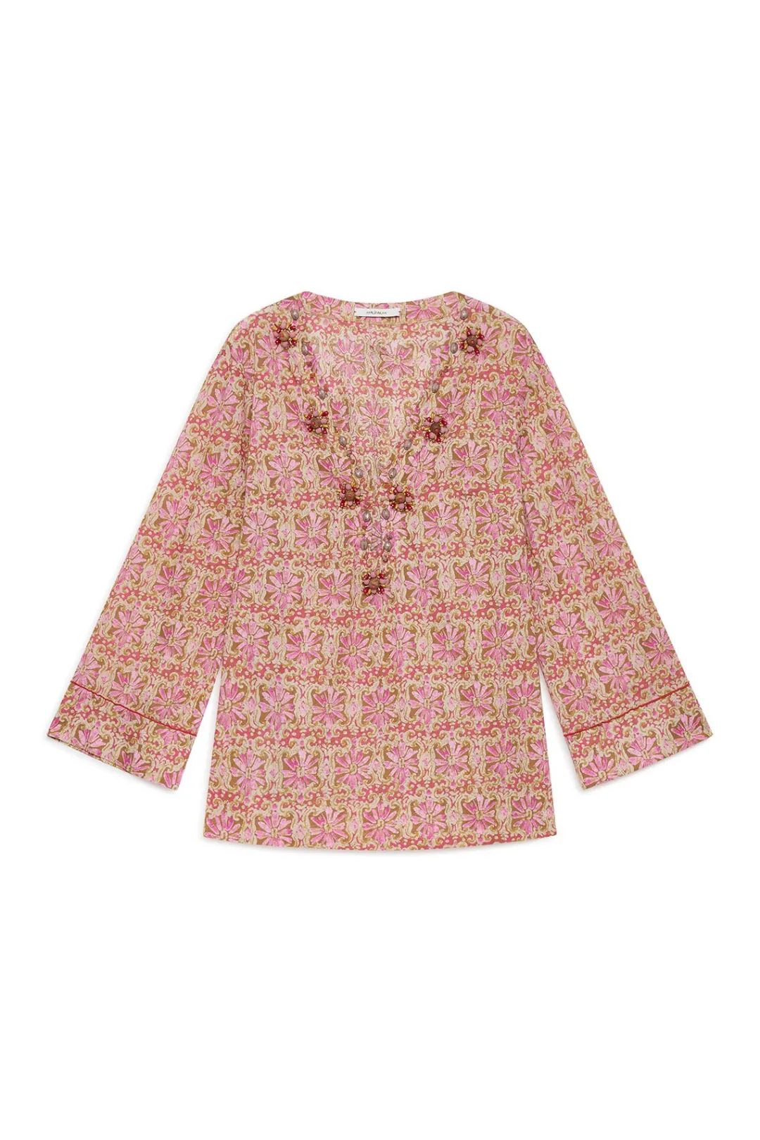 Sale Maliparmi CAFTÁN FLOWER BATIK Rosa