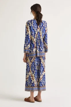 New Maliparmi CAFTÁN MIRTLE PAISLEY Azul