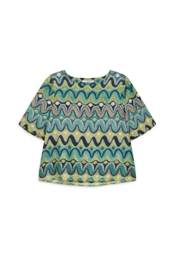 Outlet Maliparmi CAMISA COLLECTION PRINT Menta