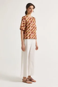 Fashion Maliparmi CAMISA COLLECTION PRINT Marrón