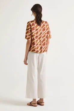 Fashion Maliparmi CAMISA COLLECTION PRINT Marrón