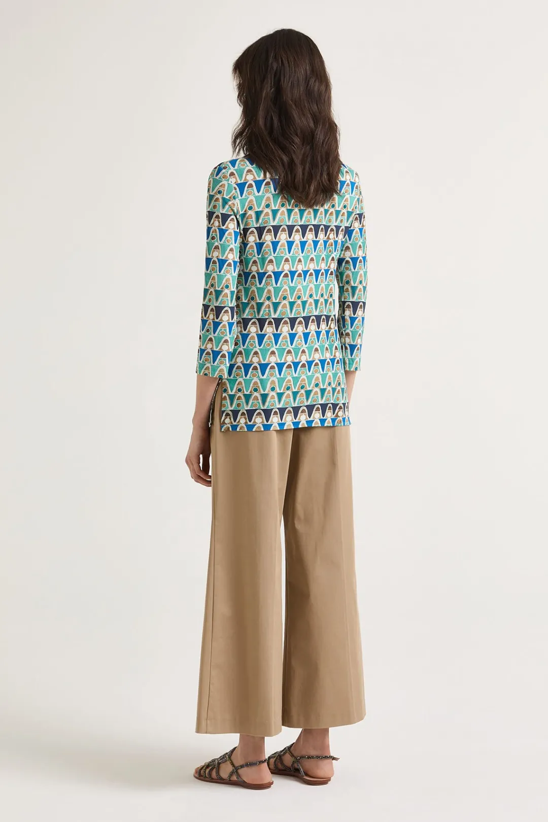 Hot Maliparmi CAMISA GEOMETRIC MIMOSA Azul