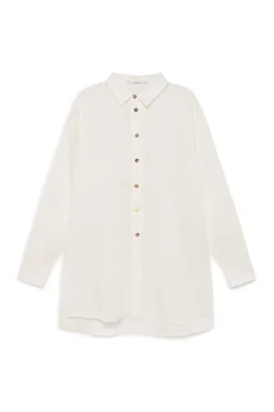 Online Maliparmi CAMISA SUMMER LINEN Blanco