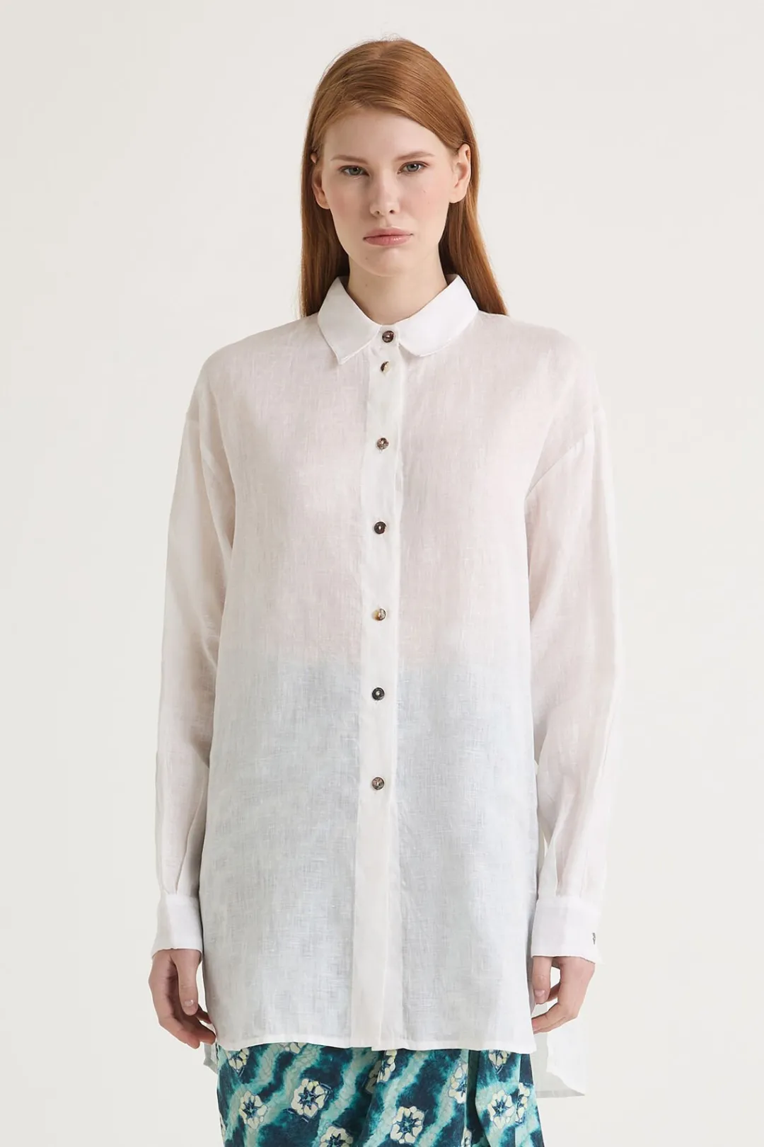 Online Maliparmi CAMISA SUMMER LINEN Blanco