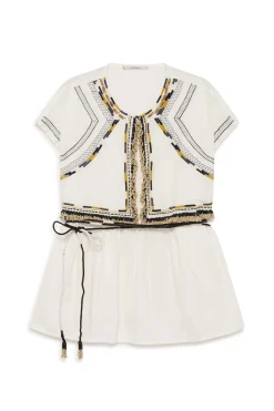 Fashion Maliparmi CAMISA TRIBAL BEADS Blanco