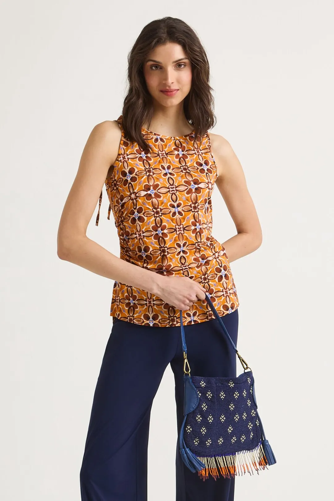 New Maliparmi CAMISETA CALEIDO FLOWER Naranja