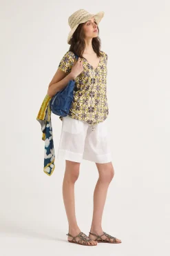 Outlet Maliparmi CAMISETA CALEIDO FLOWER Gris