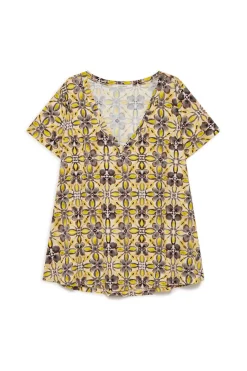 Outlet Maliparmi CAMISETA CALEIDO FLOWER Gris