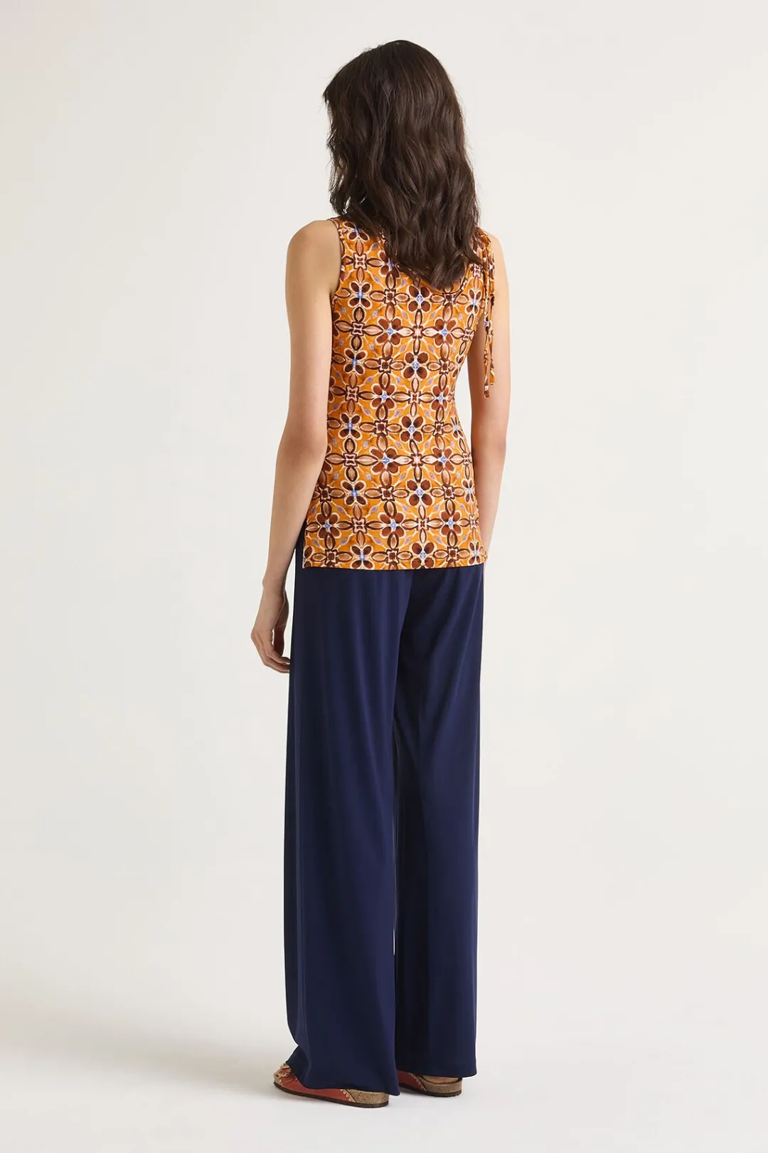 New Maliparmi CAMISETA CALEIDO FLOWER Naranja