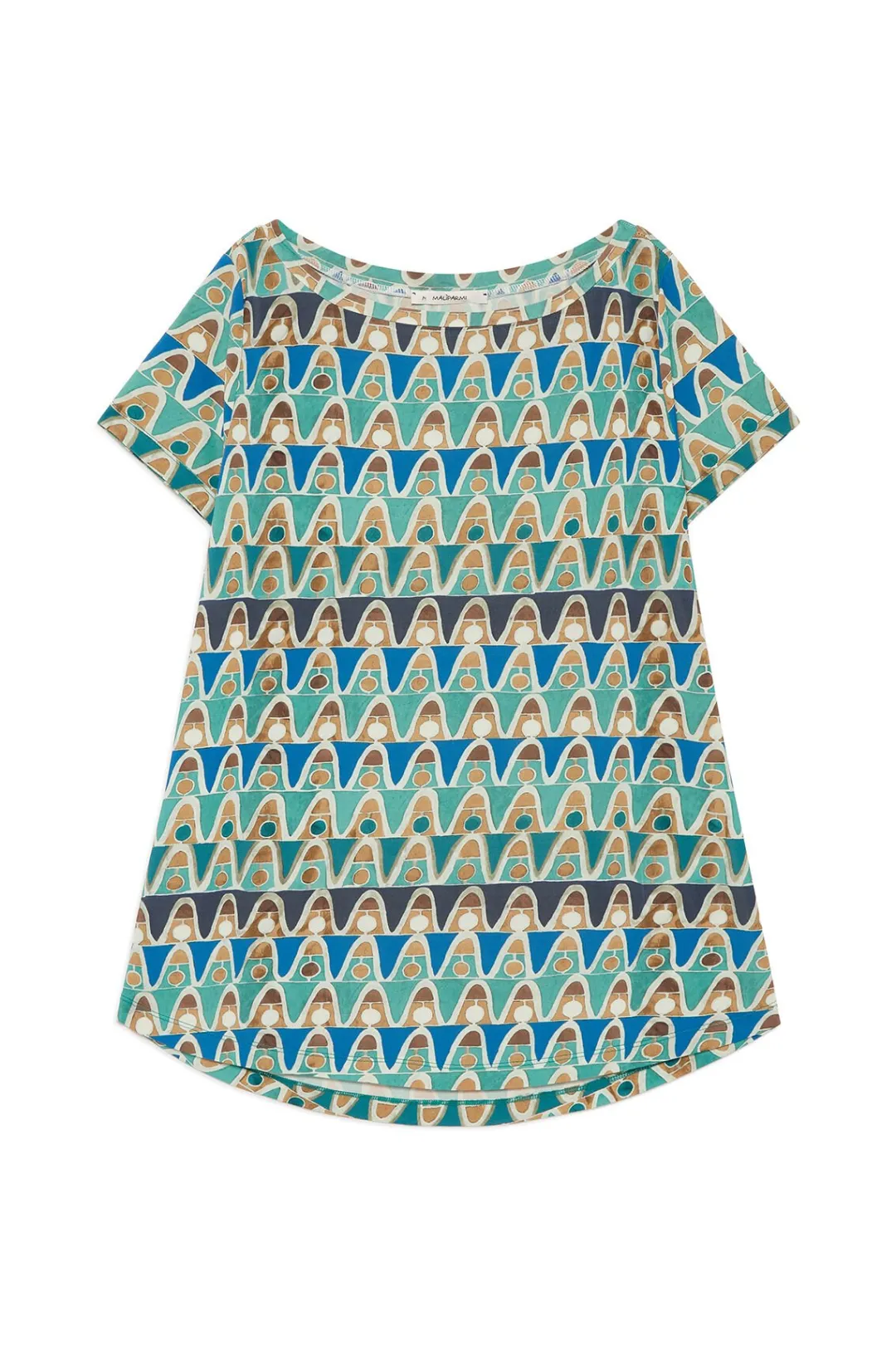 Hot Maliparmi CAMISETA GEOMETRIC MIMOSA Azul