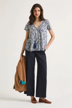 Outlet Maliparmi CAMISETA MAGICAL FLOWER Azul