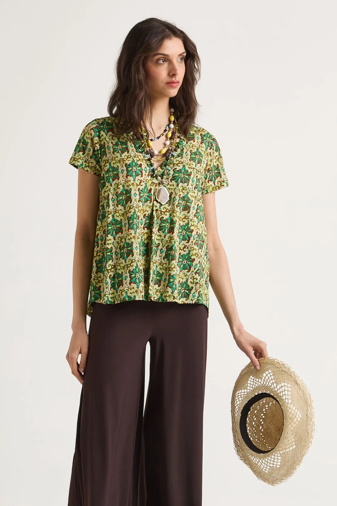 Outlet Maliparmi CAMISETA MAGICAL FLOWER Verde