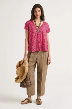 New Maliparmi CAMISETA MAGICAL FLOWER Rosa