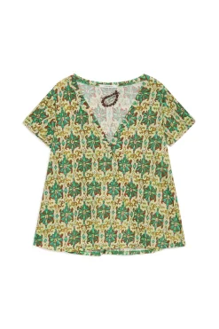 Outlet Maliparmi CAMISETA MAGICAL FLOWER Verde