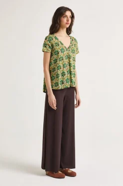Outlet Maliparmi CAMISETA MAGICAL FLOWER Verde