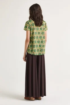 Outlet Maliparmi CAMISETA MAGICAL FLOWER Verde