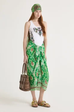 Discount Maliparmi CAMISETA PRECIOUS EMBROIDERY Blanco