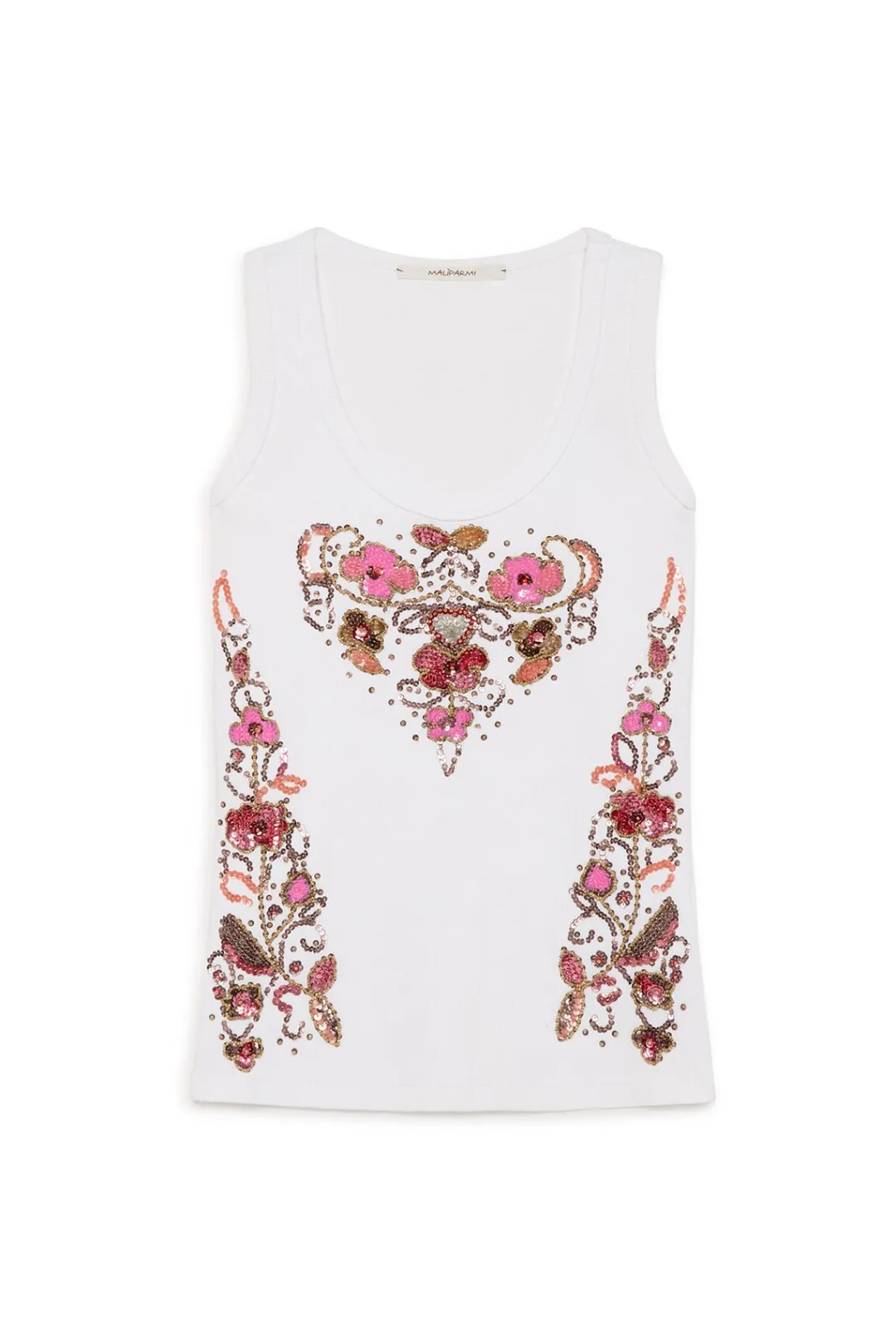Hot Maliparmi CAMISETA PRECIOUS EMBROIDERY Rosa