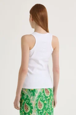 Discount Maliparmi CAMISETA PRECIOUS EMBROIDERY Blanco