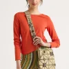 Sale Maliparmi CAMISETA SOFT JERSEY Naranja