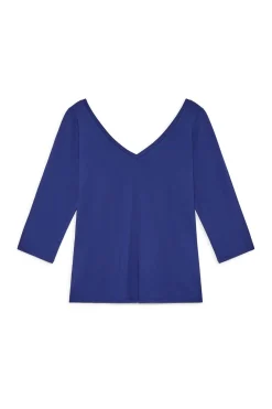 Online Maliparmi CAMISETA SOFT JERSEY Azul ultramar