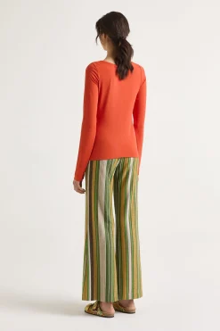 Sale Maliparmi CAMISETA SOFT JERSEY Naranja