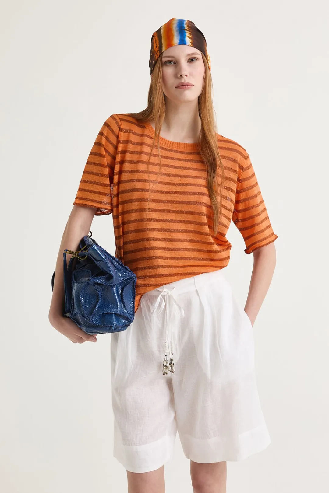 Hot Maliparmi CAMISETA SUMMER LINEN Naranja