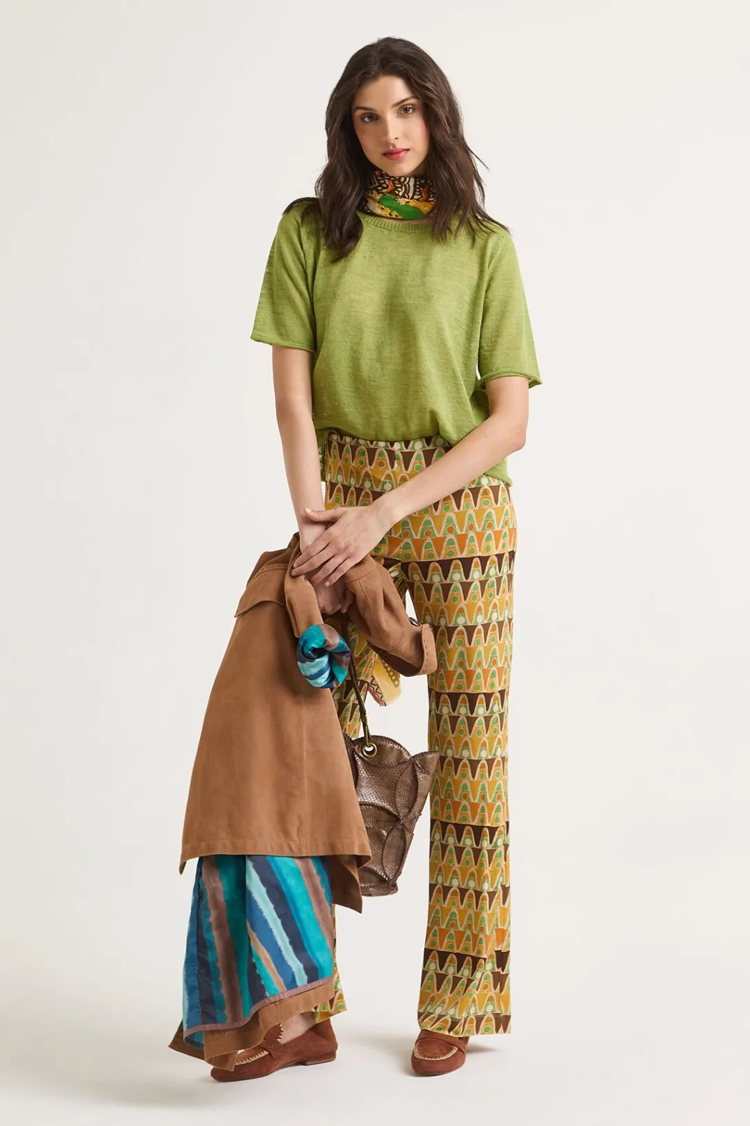 Sale Maliparmi CAMISETA SUMMER LINEN Verde
