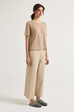 Best Maliparmi CAMISETA SUMMER LINEN Natural