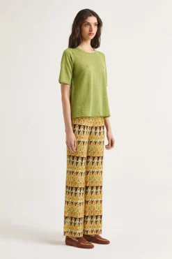 Sale Maliparmi CAMISETA SUMMER LINEN Verde
