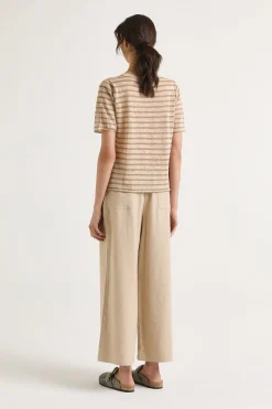 Best Maliparmi CAMISETA SUMMER LINEN Natural