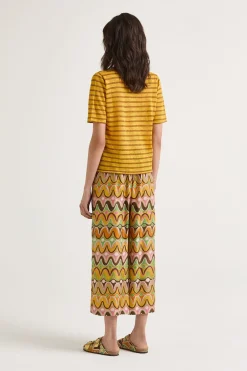 Best Maliparmi CAMISETA SUMMER LINEN Tabaco