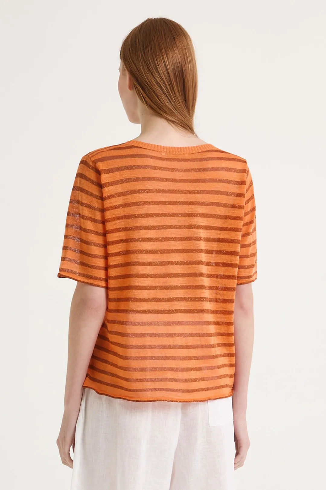 Hot Maliparmi CAMISETA SUMMER LINEN Naranja